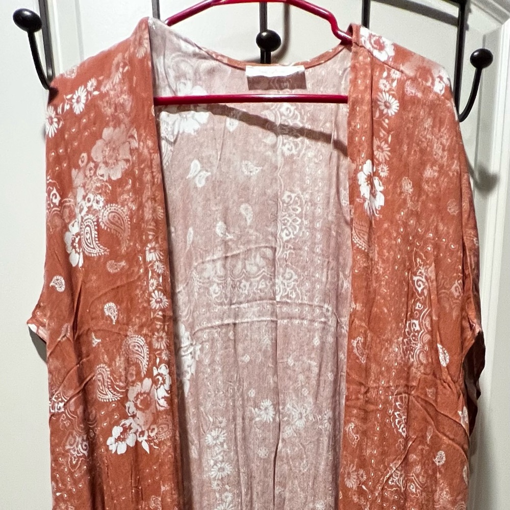 Long duster kimono